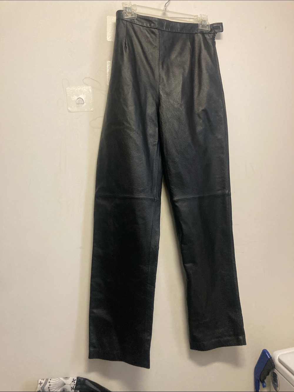 100% leatherCLIO/ Straight leg women pants